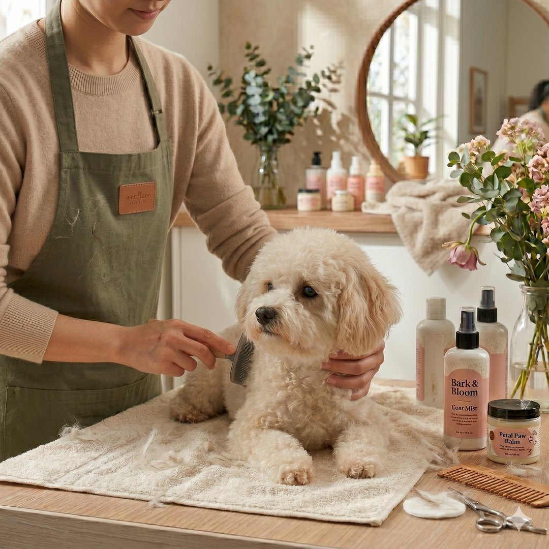 Koera pügamine ja pesu JoJo Pet Care salongis Tallinnas